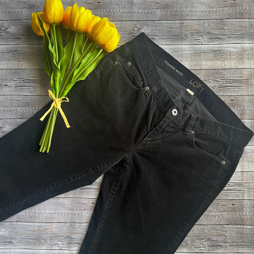 Ann Taylor LOFT Modern Boot Corduroy Pants
